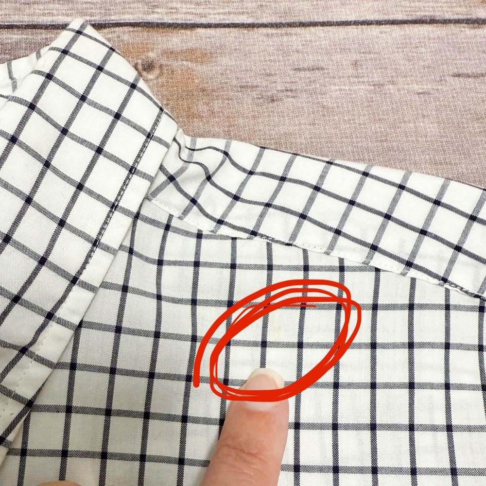 Ralph Lauren Midnight Navy Blue White Checkered Greggor Short Sleeve Button Up - Picture 11 of 12